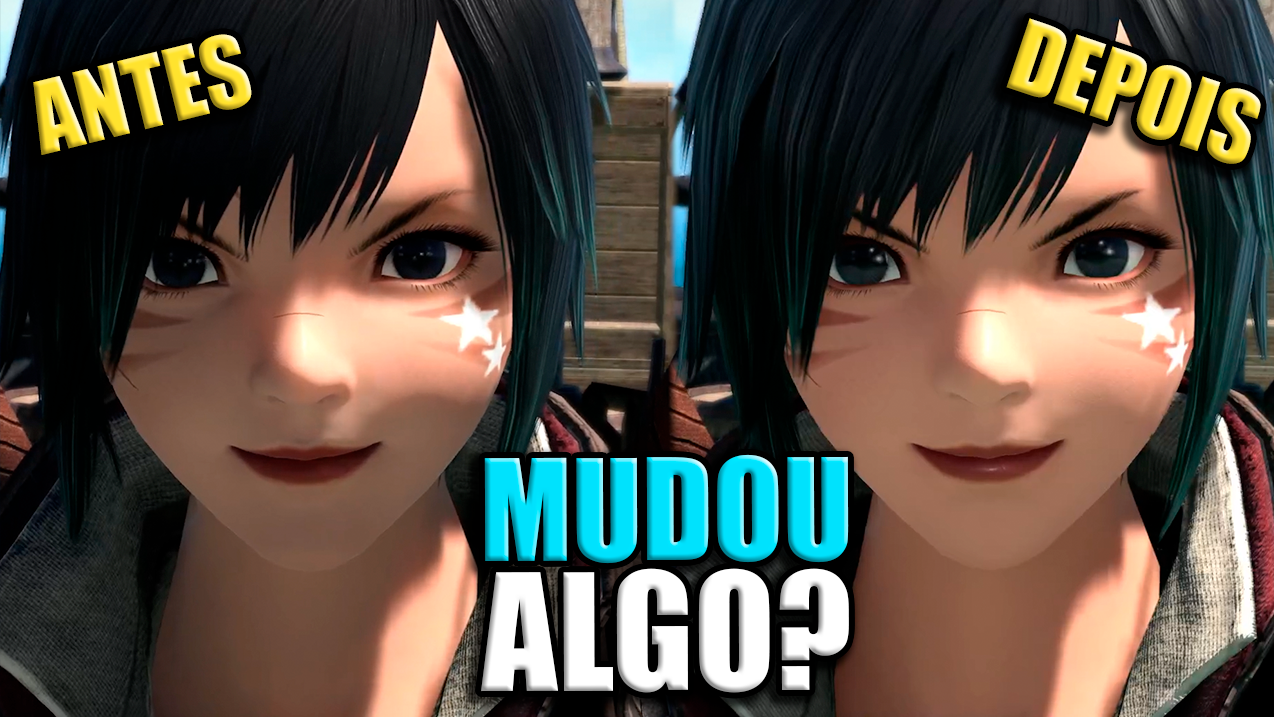 ANTES e DEPOIS do BENCHMARK DAWNTRAIL Final Fantasy XIV