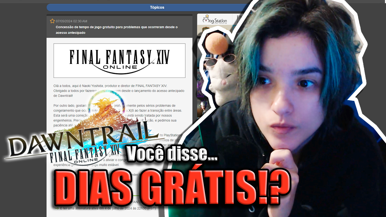 DIAS GRÁTIS para players do Dawntrail – Final Fantasy XIV!