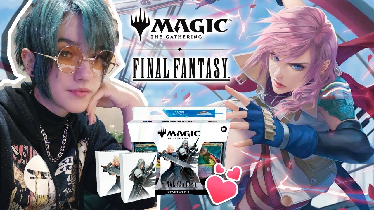 COMENTANDO cartas de MTG x FF ( FF 11 ao 13 ) + Abrindo o STARTER KIT + BOOSTERS ✨