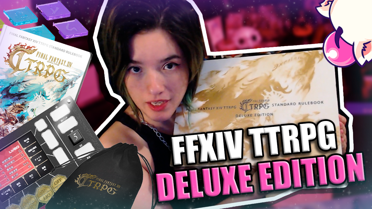 Unboxing da EDIÇÃO DELUXE de FFXIV: TTRPG Standard Rulebook 📦💕